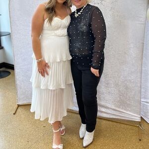 Lulu's White Midi Dress